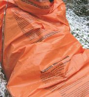Worek ratunkowy, survivalowy pomarańczowy awaryjny śpiwór