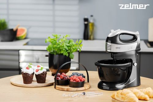 MIKSER RĘCZNY ZELMER LEKKI ROBOT KUCHENNY Z MISĄ 2,5L 4 KOŃCÓWKI TURBO na Arena.pl