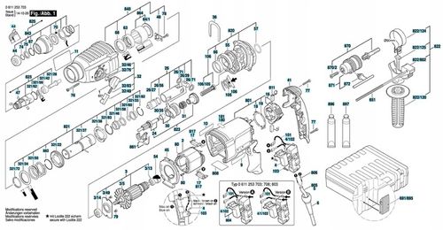 MŁOTOWIERTARKA 2800W SDS+ 2xGŁOWICA 16WIERTEŁ na Arena.pl