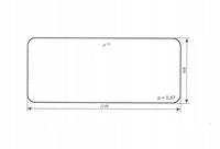 szyba tylna do ciągnika C-330 kabina Chojnów I tył bezbarwna