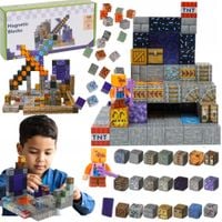 Klocki magnetyczne konstrukcyjne Minecraft BL101-18 100szt.+ figurka