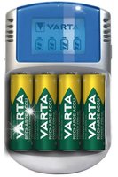 ŁADOWARKA 230V 12V NA 4 AKUMULATORY AA/AAA + 4x 2600mAh VARTA LCD CHARGER