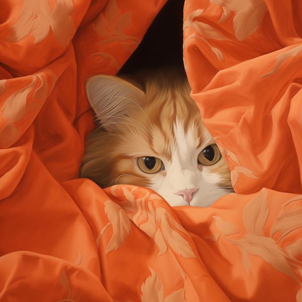 Plakat 100x100cm Ukryty Kot zdjęcie 1