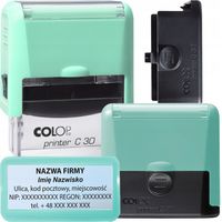 COLOP C30 Pieczątka do 6 wersów FIRMOWA LEKARSKA IMIENNA BIUROWA - kolory