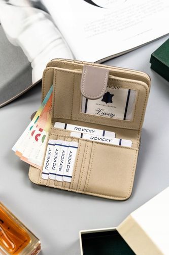 duży, pojemny portfel damski ze skóry ekologicznej - 4u cavaldi na Arena.pl