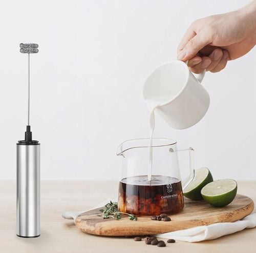 RĘCZNY SPIENIACZ MIKSER DO MLEKA KAWY ELEKTRYCZNY MINI BLENDER 11000 na Arena.pl