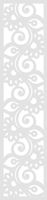 A3 Zawieszka dekor ozdoba ażurowa biała 21x90 cm