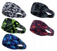 BANDANA OPASKA SPORTOWA 6 SZTUK ELASTYCZNA OPASKA NA GŁOWĘ