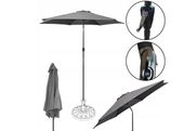 Parasol ogrodowy BOSTON 270 cm ciemnoszary z korbką regulowany