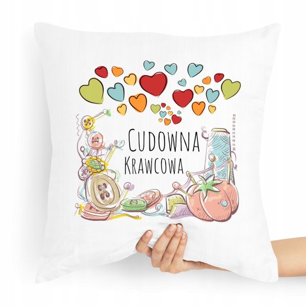 Poduszka Dla Krawcowej Krawca Cudowna Krawcowa Z Nadrukiem Ze Zdjęciem zdjęcie 1