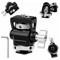 Regulowany Uchwyt 1/4" na Aparat Mikrofon Monitor Podglądowy Zimna Stopka