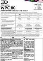 KFD REGULAR WPC 80 BIAŁKO KONCENTRAT KARMELOWO MLECZNY