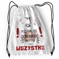 Plecak Dla Mateusza Sportowy Szkolny Worek Torba Z Nadrukiem Ze Zdjęciem