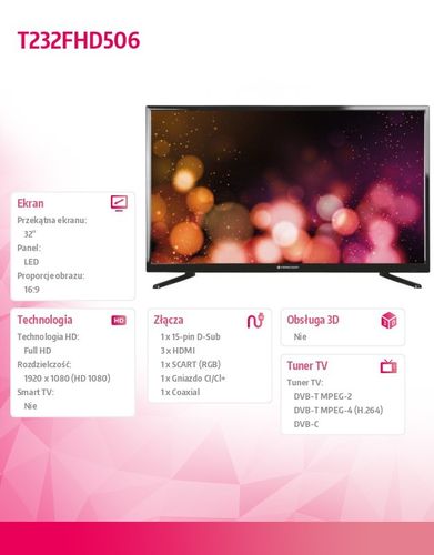 Ferguson Telewizor 32 T232FHD506 na Arena.pl