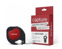 Capture 12mm x 4m Black on White