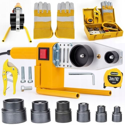 MOCNA ZGRZEWARKA POLIFUZYJNA DO ZGRZEWANIA RUR PP PCV DUŻY ZESTAW 6 na Arena.pl