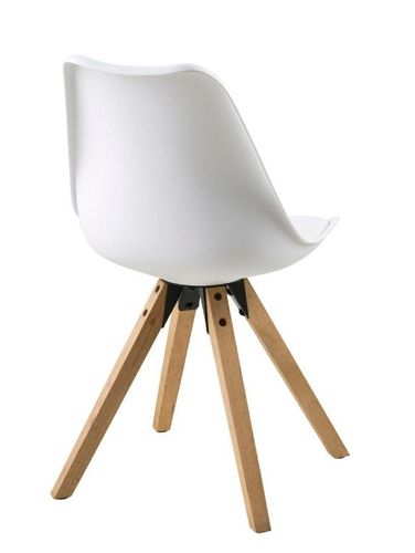Krzesło Dima white/ dąb z tworzywa na Arena.pl