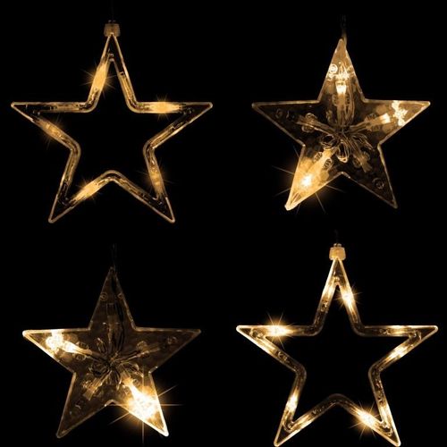 Dekoracja świąteczna - świecące gwiazdki,150LED, ciepła biel na Arena.pl