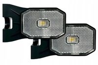 2 X LAMPA OBRYSOWA LED 12-36V BIAŁA Z ODBLASKIEM UCHWYT FRISTOM OBRYSÓWKA