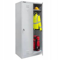 Szafka BHP ubraniowa metalowa pracownicza DWUDRZWIOWA 180x80x50cm Mega-M