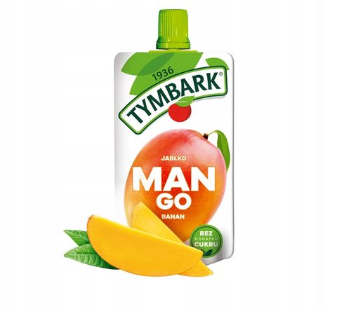 Mus 100% Tymbark Mango Banan Jabłko owoce 12x 120g na Arena.pl