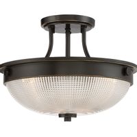 LAMPA sufitowa QZ-MANTLE-SF-PN Elstead QUOIZEL szklana OPRAWA klasyczna brąz