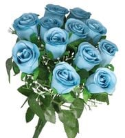 SZTUCZNE KWIATY ROŚLINY RÓŻA RÓŻE BUKIET GĘSTY XXL