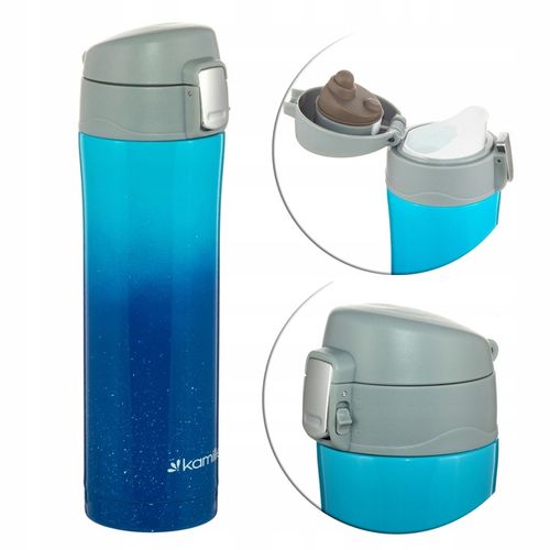 KUBEK TERMICZNY TERMOS STALOWY BUTELKA SZCZELNY pojemny bidon KAMILLE 450ml na Arena.pl