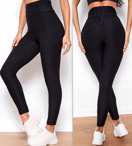 Legginsy KARBOWANE ANTYCELLULITOWE PUSH UP kolory S/M na Arena.pl