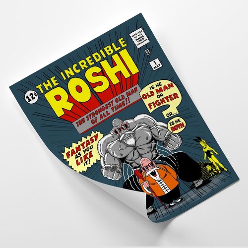 Plakat, Roshi Dragon Ball 40x60 na Arena.pl