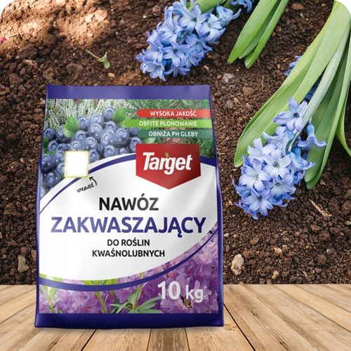 TARGET NAWÓZ ZAKWASZAJĄCY DO ROŚLIN KWAŚNOLUBNYCH BORÓWEK OBFITE PLONY 10KG na Arena.pl