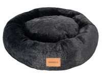 Przytulne włochate legowisko dla psa - Mimiko Pets Shaggy L 60cm czarne