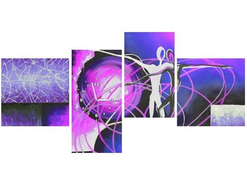 45CM 120CM ZEGAR 4 ELEM BEZKRESNE UCZUCIA FIOLECIE ŚCIENNY na Arena.pl