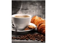 OBRAZ GORĄCA KAWA CROISSANT
