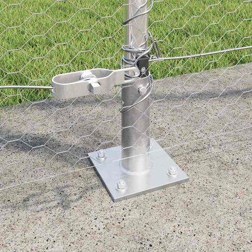 Ogrodzenie z słupkami Srebrny 1.4 x 10 m Stal pokryta PCV na Arena.pl