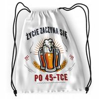 Plecak Urodziny 45 45Te Sportowy Szkolny Worek Z Nadrukiem Ze Zdjęciem