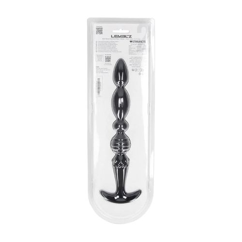 Multi Textured Silicone Flared Anal Probe - Black na Arena.pl