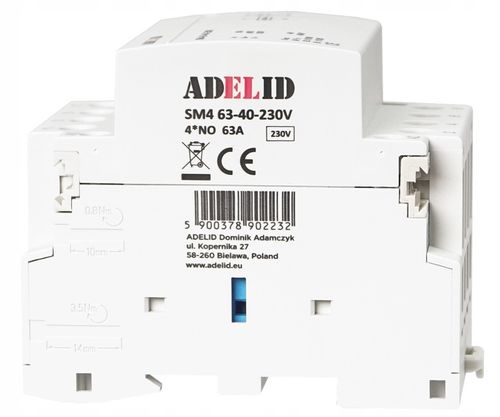 STYCZNIK MODUŁOWY 63-40 230V 63A 3P 4Z 3-FAZ 40A na Arena.pl