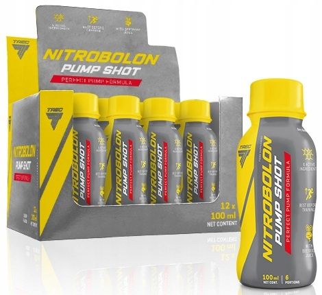 Trec NITROBOLON PUMP Shot 12x100 ml PRZEDTRENINGÓWKA BETA ALANINE Paczka na Arena.pl