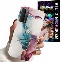 ETUI CASE DO HUAWEI P SMART 2021 - MARMUR WZORY DLA KOBIET PLECKI OBUDOWA