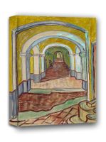 Corridor in the Asylum, Vincent van Gogh - obraz na płótnie 70x100 cm