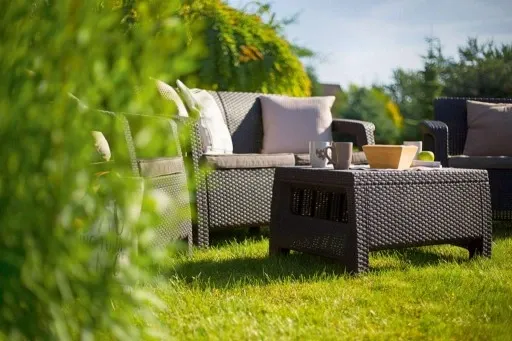 MEBLE OGRODOWE CORFU SET ZESTAW TECHNORATTAN. BRĄZ zdjęcie 8