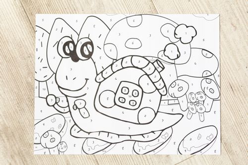 Kolorowanka obrazek rysowanie po numerach kredki na Arena.pl