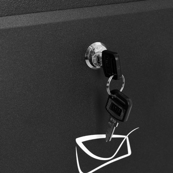 Skrzynka pocztowa na listy Hadvar czarna z napisami zdjęcie 11