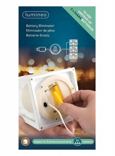 Eliminator baterii - 3x 3 x AAA zamiast 9 - 3V - adapter - 3 m - zasilacz na Arena.pl