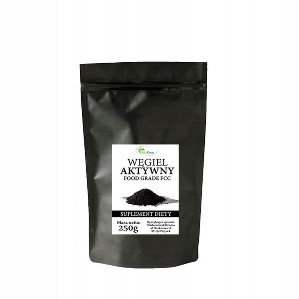 WĘGIEL AKTYWNY DRZEWNY FCC SPOŻYWCZY 250 G PROSZEK zdjęcie 1