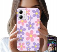 ETUI DO MOTOROLA MOTO G14 - KOLOROWE STOKROTKI, STOKROTKA, KWIATKI