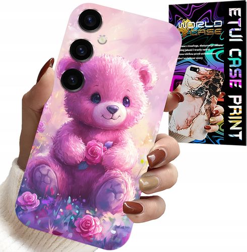 ETUI DO SAMSUNG GALAXY A04S - SŁODKI MIŚ NA RÓŻOWYM TLE, CASE + SZKŁO na Arena.pl