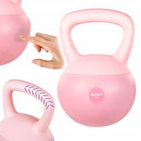 Kettlebell Odważnik Hantla Ciężar Do Ćwiczeń Fitness Różowy 8 kg DrFit