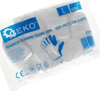 GEKO Rękawiczki foliowe HDPE jednorazowe 100 szt. rozmiar L